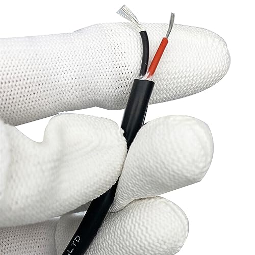 Cable de silicona de 2 núcleos negro resistente a alta temperatura de 0,3-1,5 mm2