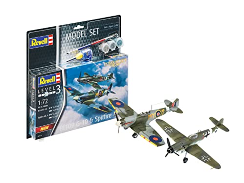 Maquette Combat Set Bf109G-10 & Spitfire Revell 63710 à construire à l'échelle 1/72