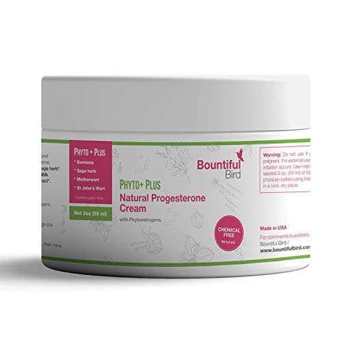 Phyto Plus Natural Progesterone Cream - with Organic Phytoestrogens, 100% Money Back Guarantee
