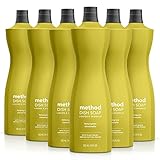Method Gel Dish Soap, Lemongrass, Biodegradable Formula, Tough on Grease, 18 Fl Oz (Pack of 1)