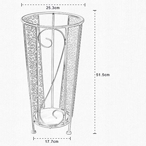 Porte-parapluie de conception creuse moderne anti-gouttes pour sol sec