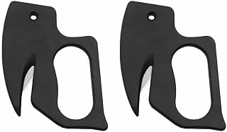 2PCS Letter Opener Envelope Slitter, Lightweight Easy Storage, Durable Plastic Build, Content Protection Precision Cut, Home, Office, Postal, Office Workers, Graduate Students (Black)