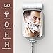 NEZZOE 3X Magnifying Shower Mirror for Shaving, Bathroom Mirror with Holders Shaving Cream and Razors for Men