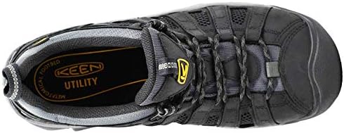 KEEN Utility Men's Flint Low Height Steel Toe Industrial Construction Shoes, Black/Dark Shadow, 10 | Image 4