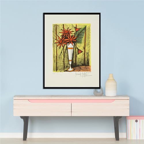 Affiche Bernard Buffet Fleurs : Impression Toile Premium Style Nordique - 3