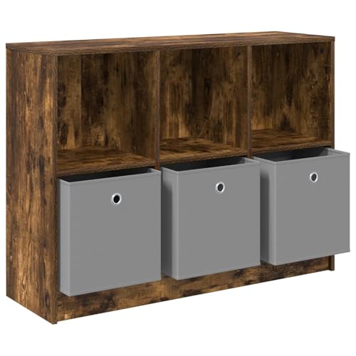Aparador con 3 cajones independiente moderno de madera de 102x32x73,5 cm 6