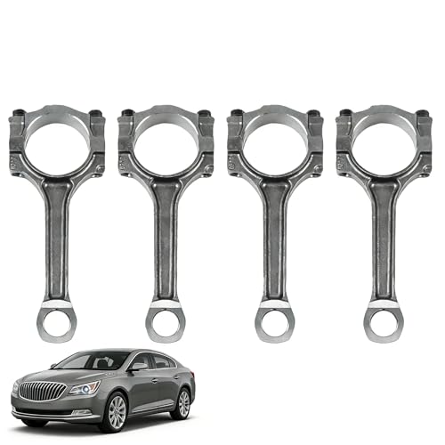 Kessocco 4pcs Connecting Rods 12654958 Engine Connecting Rod for 2010-2017 GMC Terrain LaCrosse Regal Chevy Equinox HHR Impala Malibu Pontiac G5 Saturn 2.0L, 2.2L & 2.4L