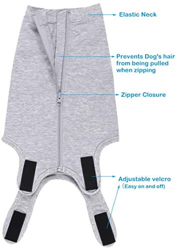 Image of Dog Surgery Recovery Suit - After Spay, Abdominal Wounds Post Surgical Recovery, Anti Licking Breathable Dog Onesies for Small, Medium & Large Pet, Alternative Bandages Cone E-Collar