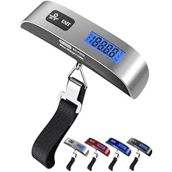 Amazon.com | Dr.meter Luggage Scale, Silver + Red | Luggage Scales