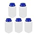 Aexit 5Pcs 650ml Bottles & Jars Plastic Square Wide Mouth Chemical Sample Reagent Centrifuge Bottles Bottle Thickening