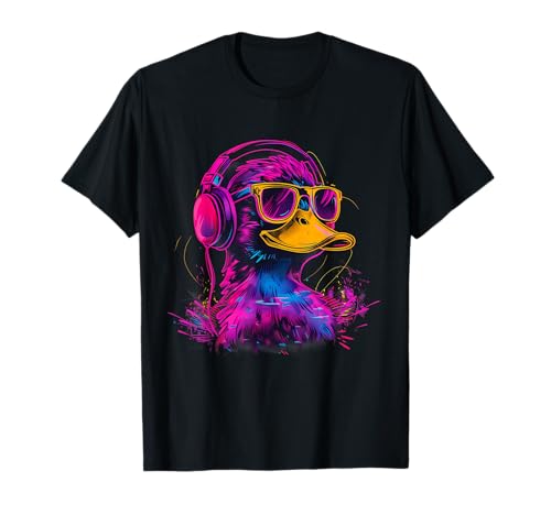 Rubber Duck Music Headphones Techno DJ Rubber Duckling T-Shirt