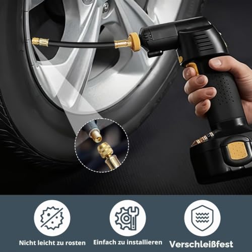 8 Stück Reifenventilverlängerung Set, Autoventil Verlängerung, Ventiladapter Messing 45° 90° 135° + 2 180mm Flexible Gummi Ventil­verlängerung, Winkeladapter für Auto Motorrad Fahrrad Roller Wohnmobil