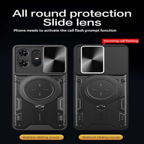 SEAHAI Case for Motorola Edge 50 Pro, Ultra-thin Silicone TPU Shockproof Hybrid Hard PC Cool Style Cover - Image 2