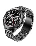 garett Smartwatch Uomo - 1.43″ - AMOLED - Impermeabile - Batteria 8 giorni - 100 modalità Sport - V14 Nero Acciaio