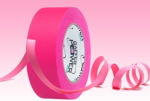Real Professional Grade Gaffer Tape By Gaffer Power, Made In The Usa, Pink Fluorescent 2 Inches By 30 Yards, Floor Markings, Social Distancing Lines, Non-Reflective #TOP1