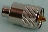 PL-Stecker: Stecker PL 259/6 für RG-58U, RG-58 Koaxkabel mit Goldpin für UKW / VHF Antennen für Seefunk oder Binnenfunk