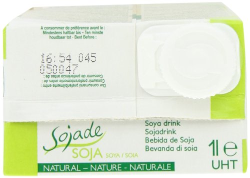 image for Sojade Organic Unsweetened Soya Milk 1 Litre (Pack of 6), 1 l (Pack of