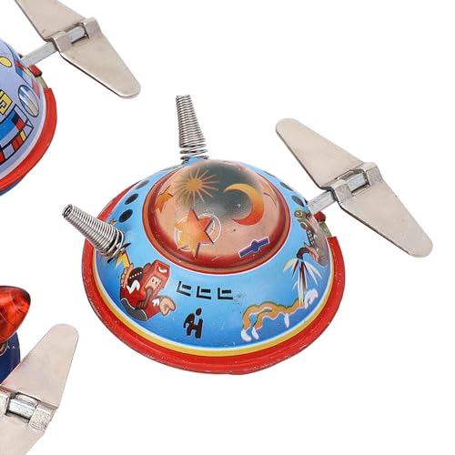 Brinquedo de Relógio Vintage, Brinquedo de Mola de Corda, Desenho Animado, 3 Peças, Coleção Engraçad