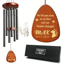 Personalized Pet Memorial Wind Chimes,Dog Memorial Gifts for Loss of Dog,Dogs Remembrance Bereavement Gift,Loss of Dogs Sympathy Gift Pet Passing Away Gift for Loss Loved One Style04