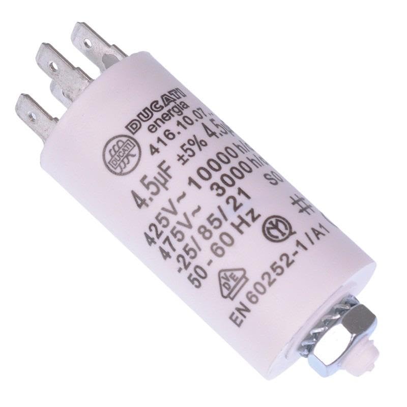 4.5uF Motor Run Capacitor Metallised Polypropylene 450V Electronic Component Replacement Repair