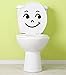 Produktbild Dinger-Design Aufkleber Toilette lachendes Klo Klodeckel Toilettendeckel 25 x 23 cm