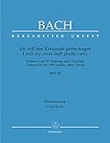 Bach: Ich will den Kreuzstab gerne tragen, BWV 56 - Cantata for the 19th Sunday after Trinity (Vocal Score)