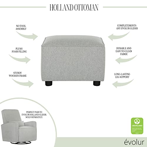Image of Evolur Holland Upholstered Ottoman (Pack of 2)