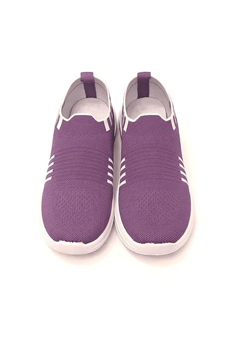 Image of Women's Slip-On Walking Shoes | Lightweight Mesh Casual Sneakers | Comfortable Cushioned Sole Travel Shoes
