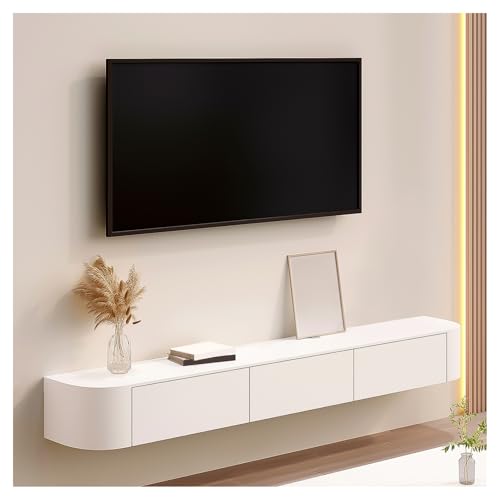 Table TV centrale de divertissement, console en bois 3 longueurs