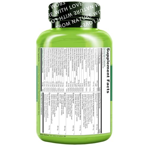 NATURELO Whole Food Multivitamin for Women Energy and Heart Health vegetarian - Image 8