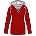 Produktbild Copelsie Regenmantel Damen wasserdicht lang, Regenjacke Damen Leicht Faltbar Wasserdicht Atmungsaktiv Jacke Windbreaker Übergangsjacke Winddicht Outdoor Laufjacke Fahrrad Regenmantel Trainingsjacke