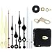 12888 Quartz DIY Wall Clock Movement Mechanism Repair Parts Replacement Kit Sweep Silent Movement,13mm (1/2 Inch) Maximum Dial Thickness, 23mm (29/32 Inch) Total Shaft Length.(White Hand)