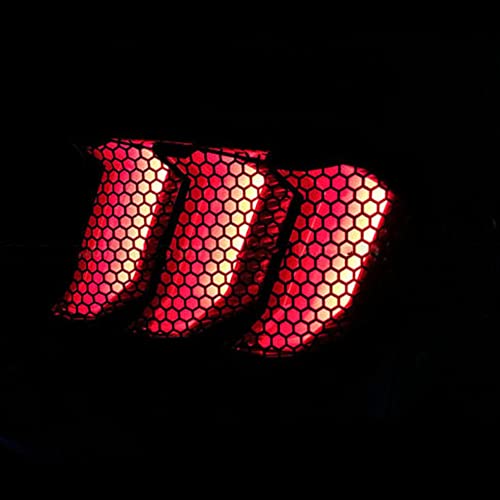Neopaftu Tail Light Lamp Cover Compatible With Ford Mustang 2018-2021 Taillight Lens Shell Exterior Accessories (Carbon Fiber Style Mesh) #TOP4