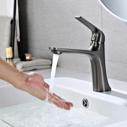Robinet de salle de bain à 1 trou blanc pour une ambiance zen et lumineuse