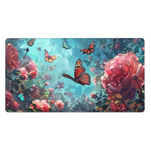 Lion Tapis De Souris Gamer, Art Tapis De Souris XXL 1000X500X3Mm, Tapis Bureau Grand Tapis De Souris De Jeu avec Bords Surpiqués, améliore La Précision Et La Vitesse, pour Decoration Bureau Maison