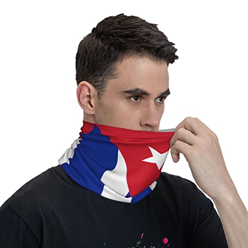 Balaclava de Cuello con Estampado Bicolor para Hombres y Mujeres, Mascarilla Facial Transpirable de Poliéster, Ideal para Deportes, Color Blanco miniatura 7
