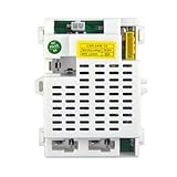 Homeponnew 24 V Fernbedienung für elektrisches Fahrzeug, CSR-24 W-1 A Empfänger mit 25 A Maximalstrom, schwarzer Kunststoff-Geschwindigkeitsregler, Ersatz kompatibel mit 24 V Kinder-Elektrofahrzeugen