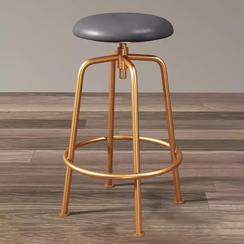 Tabouret de bar pour cuisine et îlot central en cuir synthétique sans dossier
