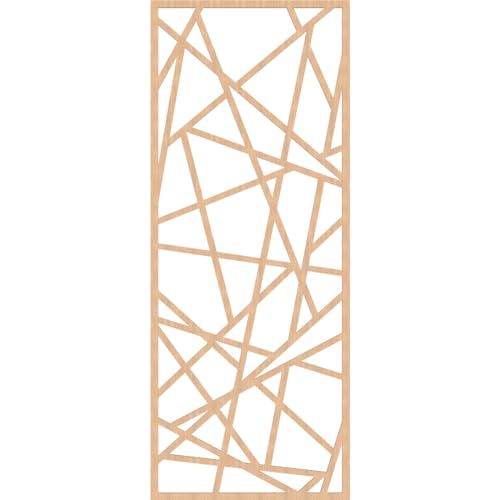 Image of Conway Decorative Pierced Fretwork Wood Wall Panels, 31 3 /8 inchW x 79 3 /8 inchH x 3 /8 inchT, Hickory