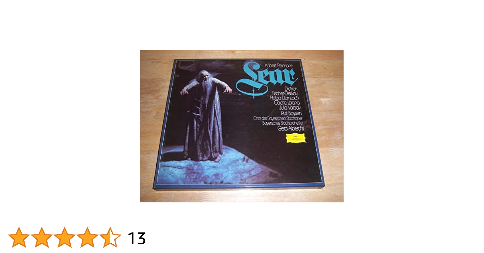 【中古CD】Reimann;Lear／Reimann/Fischer-Dieskau/Bsop/Albrecht Aribert Reimann, Gerd Albrecht, Bavarian State, Julia Varady
