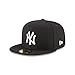New Era Unisex-Adults New York Yankees Basic 59Fifty Fitted Cap Hat Black/White 11591127 (Size 7 1/4)