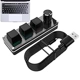 マクロ キーボード - プログラマブル キーパッド コントローラー、カスタム ショートカット ホットキー パッド、ポータブル メカニカル スイッチ デバイス |仕事、ビジネス、オフィス、家庭、旅行、男性、女性、大人のための効率的なタイピングアシスタント