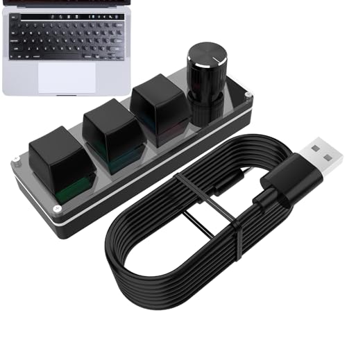 Teclado programable | Teclado Digital para el hogar, la oficina y los accesorios de ordenador, teclado programable silencioso para viajar, juegos, estudios y trabajo