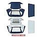 A-Premium Blue Convertible Soft Top Compatible with Mercedes-Benz R129 Series 300SL, 500SL 1990-1993, 600SL 1993, SL320 1994-1997, SL500, SL600 1996-2002, Convertible, with Plastic Window