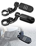 TCMT Reposapiés Estriberas Clavijas de 32 mm de ángulo corto Se adapta a Electra Road King Street Glide Touring