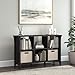 Bush Home Salinas 6 Cube Organizer in Vintage Black, Office Storage Solution, Home Organizer with Open Shelving, Compact Unit for Books and Supplies