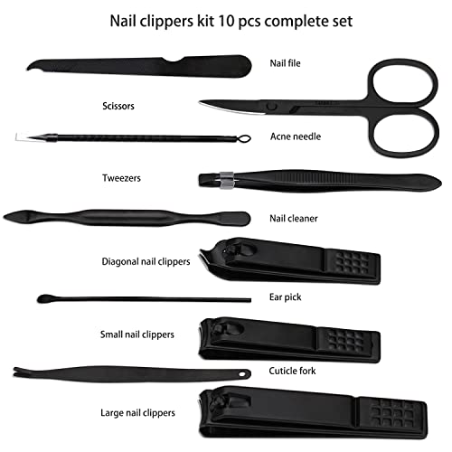 Glamne GLAMNE-046 Manicure Set Nail Clippers Kit Professional Stainless Steel Nail Care Tools thumb #4