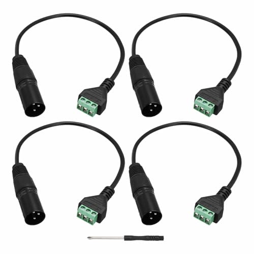 Câble d'extension XLR à 3 broches stable avec tournevis de montage inclus