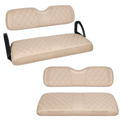 WEIMELL Full Set Golf Cart Seat Covers for EZGO RXV OEM Beige