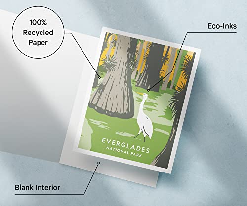 Image of Twigs Paper National Parks Greeting Cards, 12 Assorted Blank Note Cards